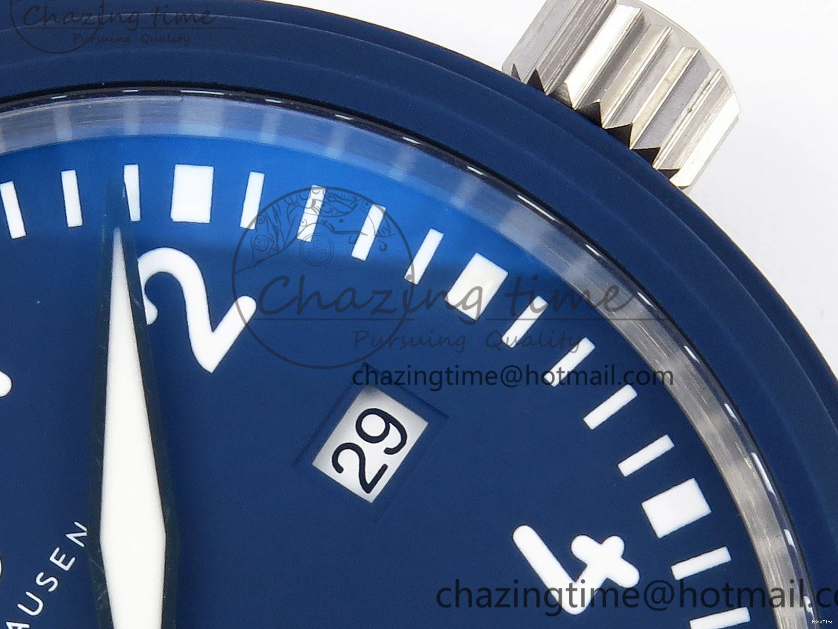 MIROTIME 0206 Original Pilot’s Watch Laureus Blue Ceramic IW328101 ZF 1:1 Best Edition on Blue Nylon Strap A 7027